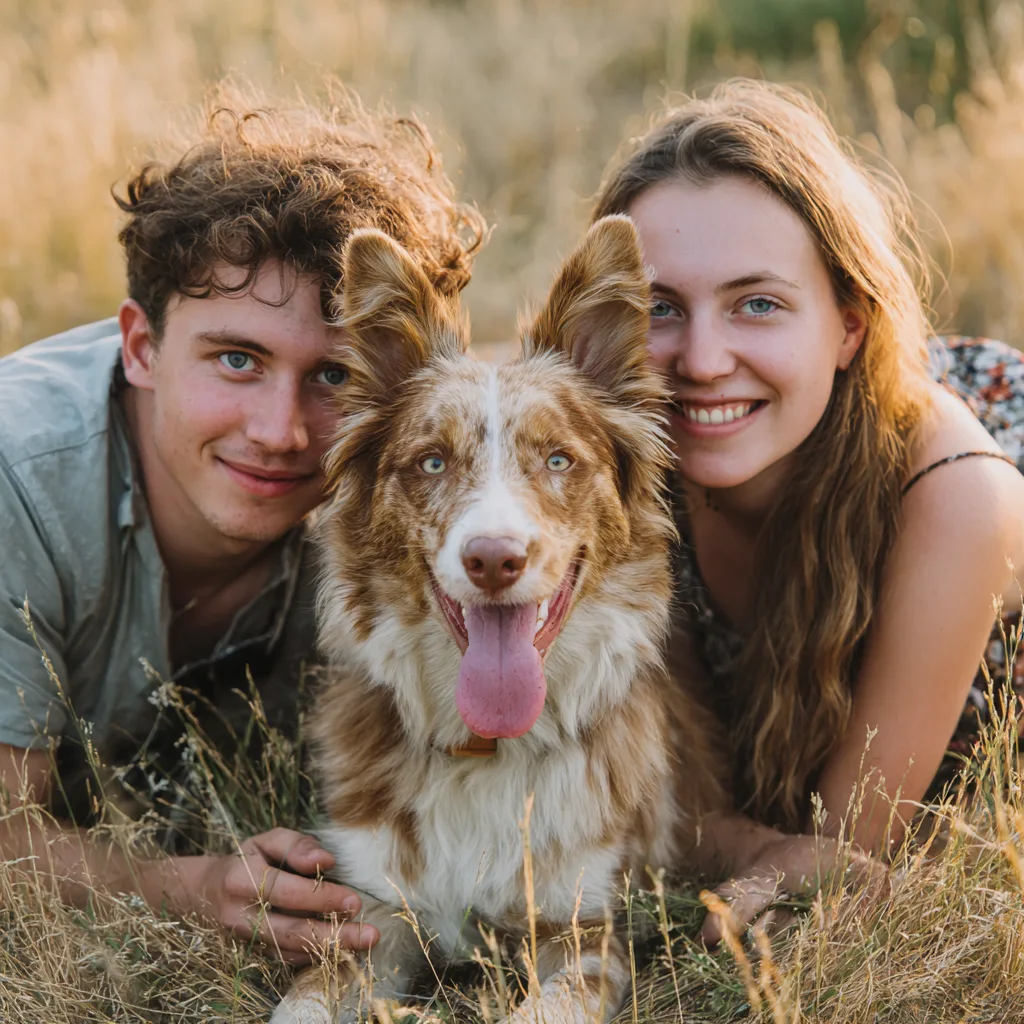 Dog family portrait session in Rockland MA