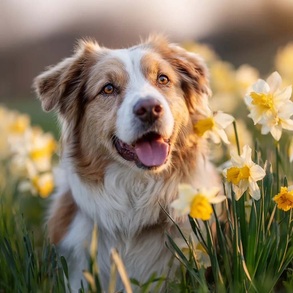 Spring dog portrait session Rockland MA