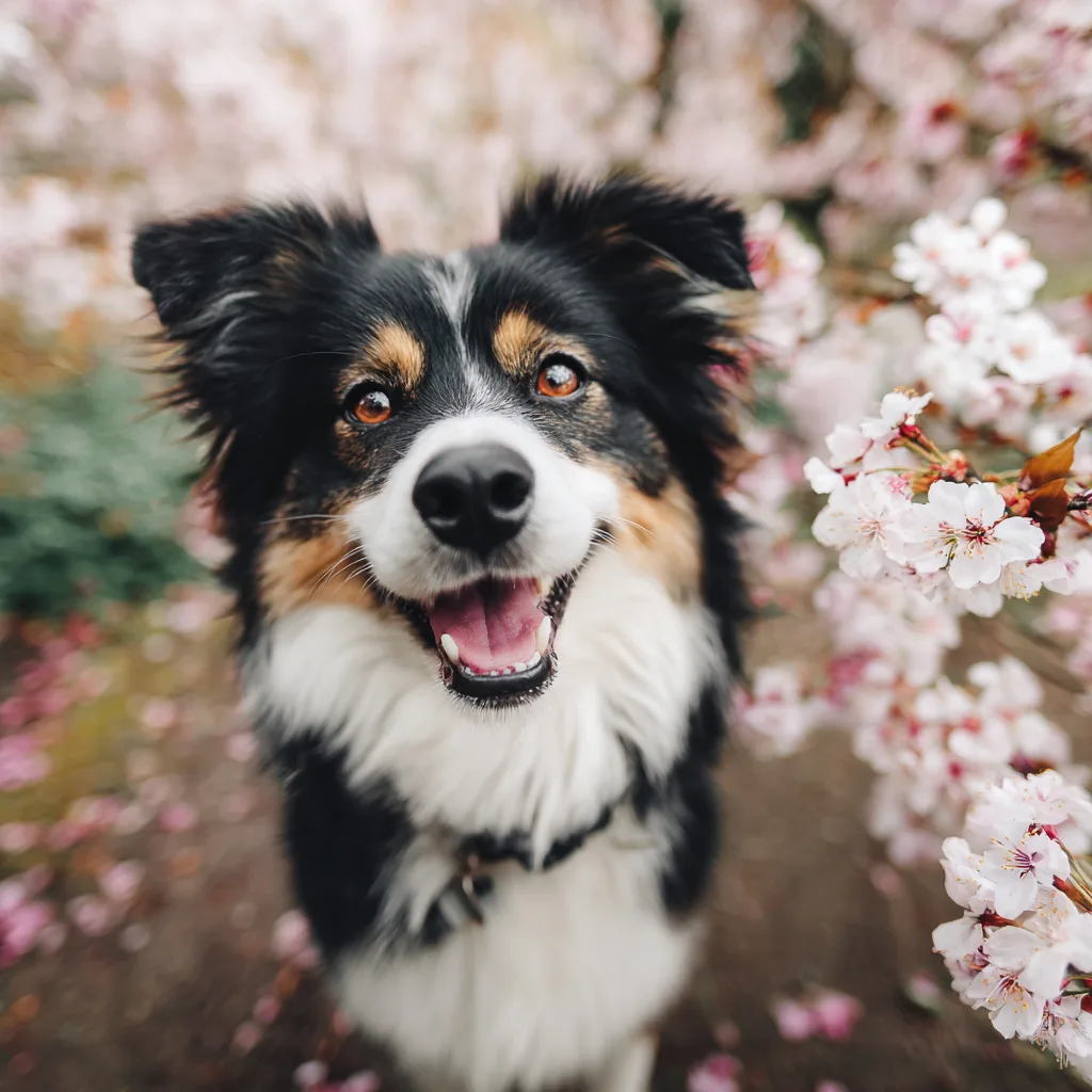 Spring outdoor dog portrait — South Shore Massachusetts