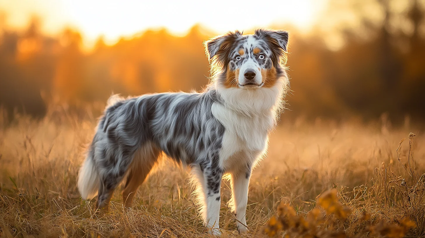 Australian Shepherd portrait South Shore Massachusetts