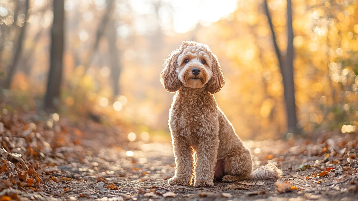 Cockapoo portrait on the South Shore of Massachusetts