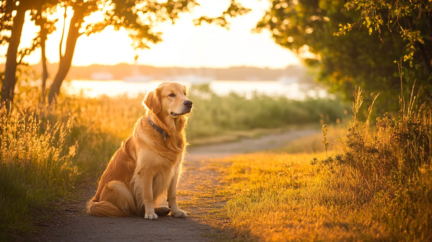 Dog portrait at Duxbury Beach Massachusetts