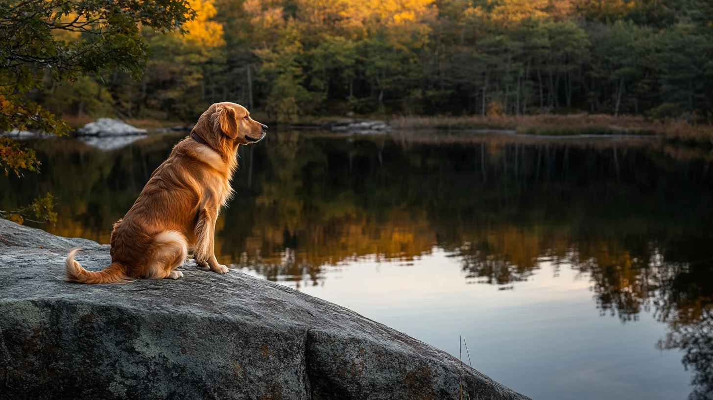 Dog photo locations Easton MA Borderland State Park