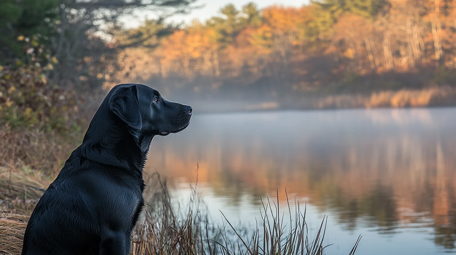 Dog portrait at North River Norwell Massachusetts