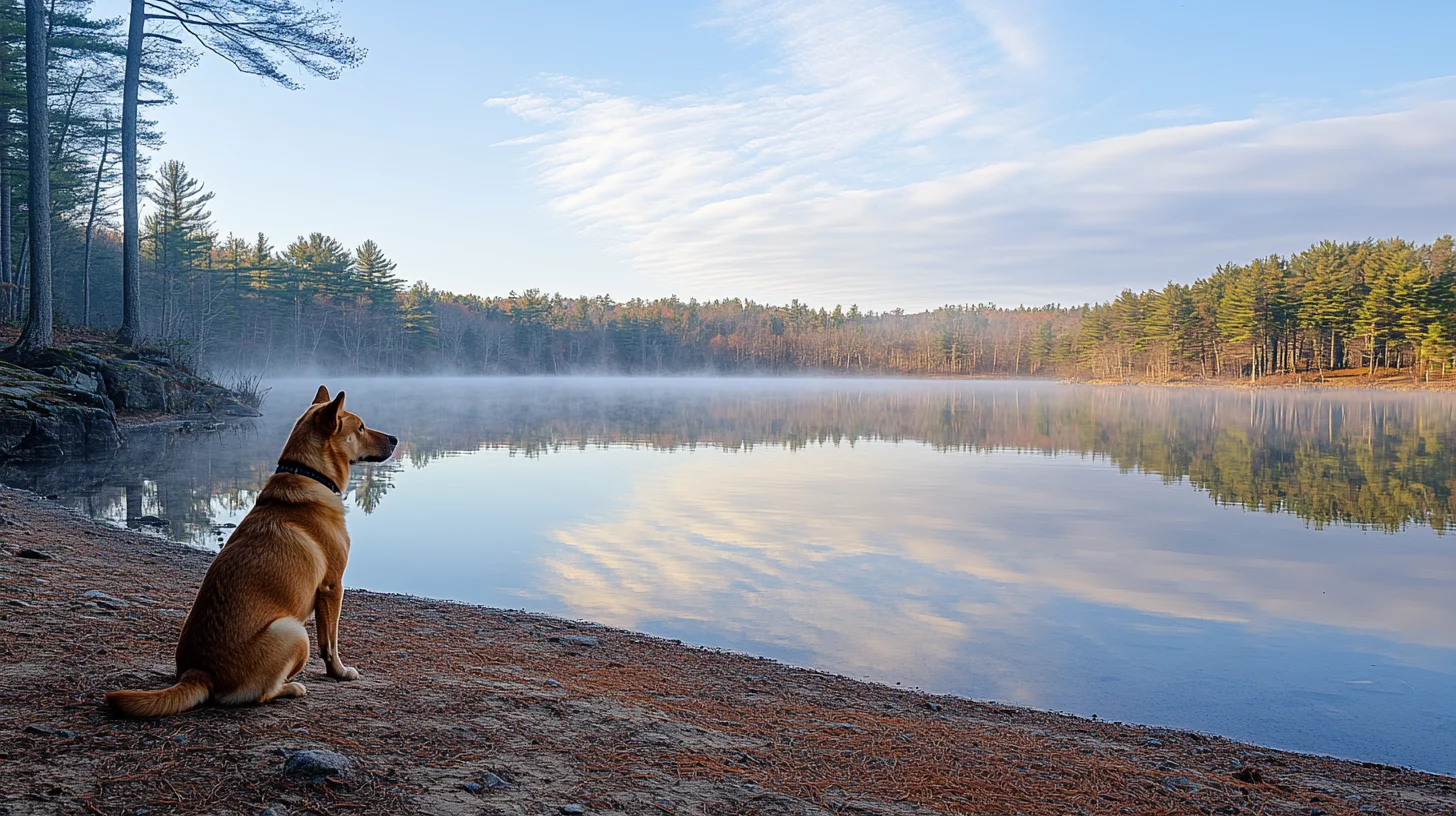 Dog photography at Silver Lake in Halifax MA