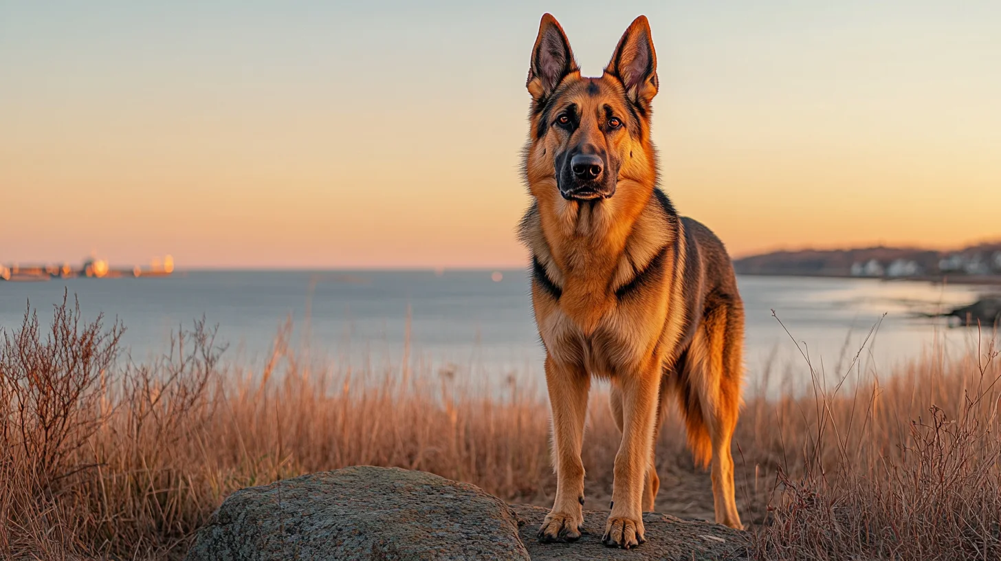 German Shepherd portrait South Shore Massachusetts