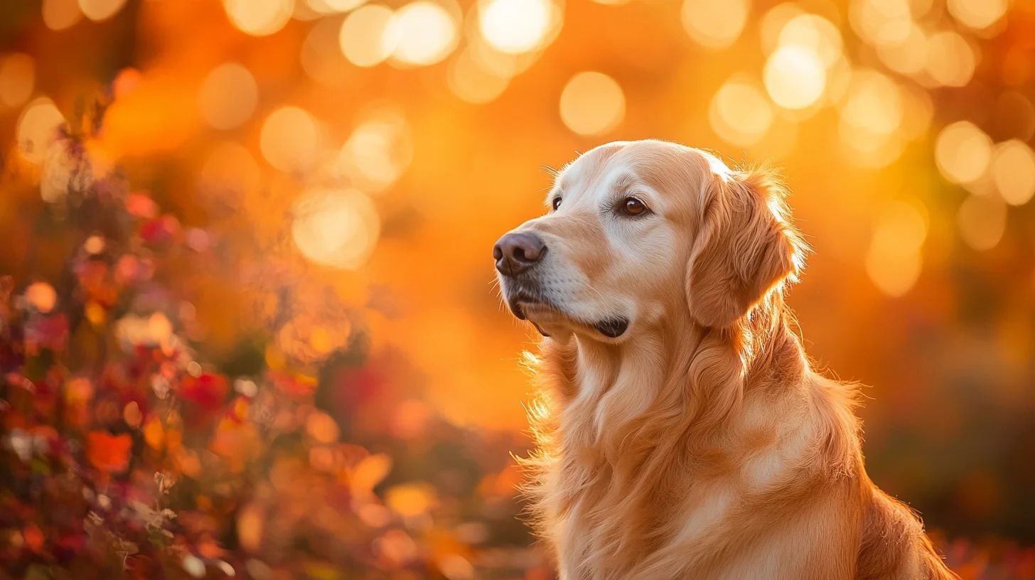 Golden retriever portrait South Shore Massachusetts