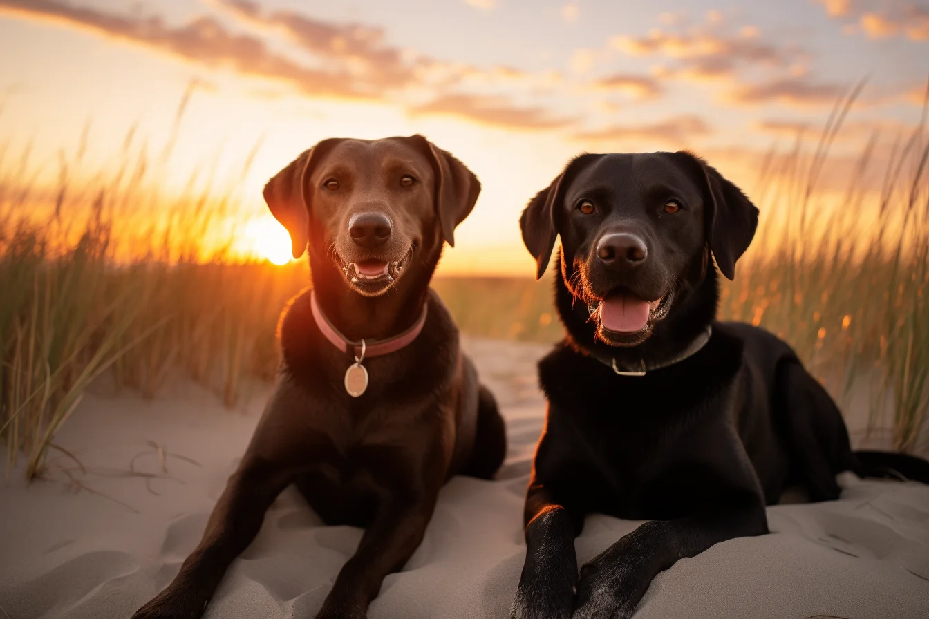 Two dogs portrait session South Shore Massachusetts