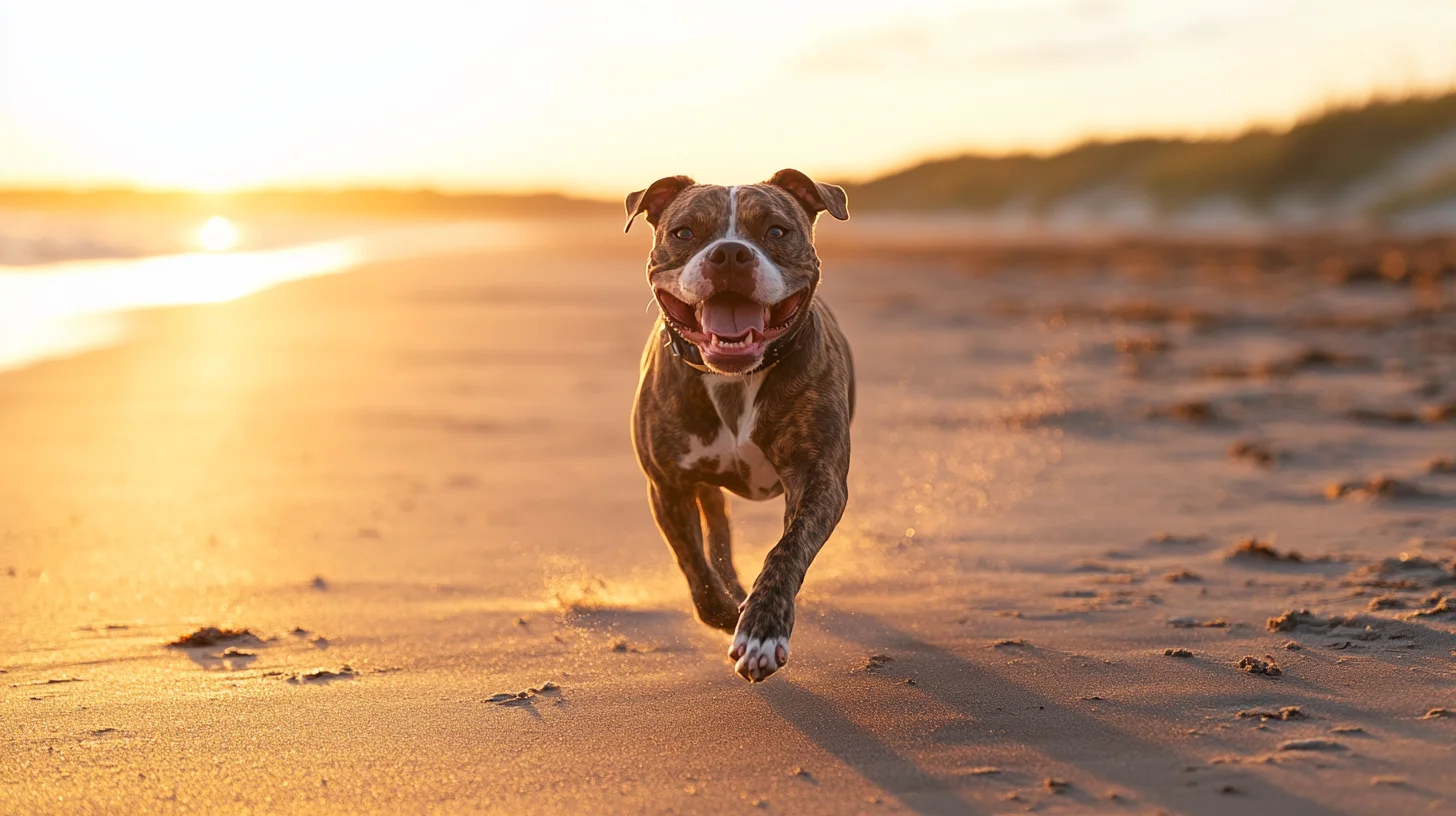 Pit Bull portrait South Shore Massachusetts