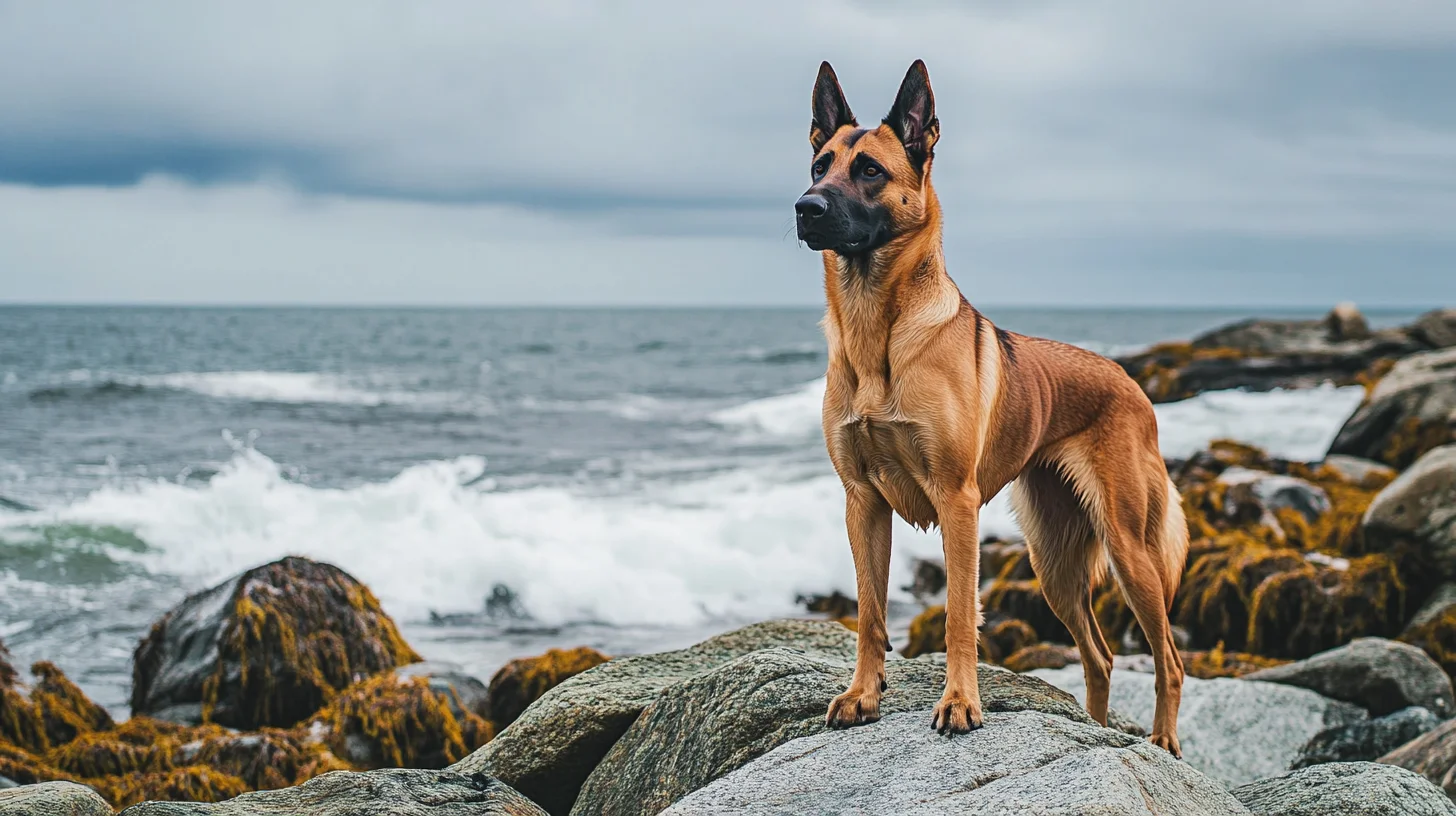 Working breed dog portrait session on the South Shore of Massachusetts
